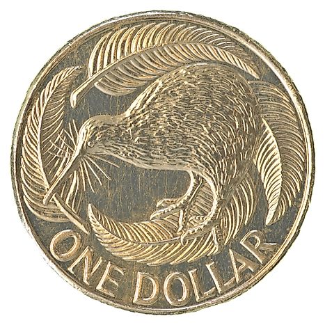 A 1$ New Zealand coin used in Tokelau as official currency. 