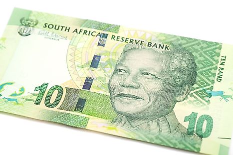 South African 10 rand Banknote