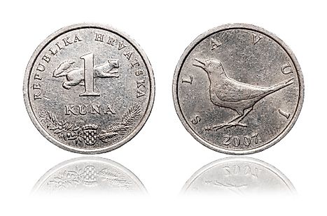 Coin of 1 Croatian kuna