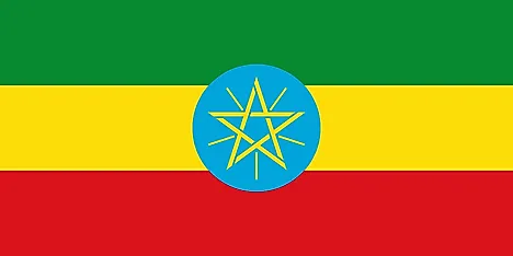 Flag of Ethiopia (1996-2009)