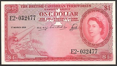 British West Indies 1 dollar Banknote