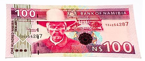 Namibian 100 dollar Banknote