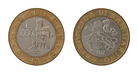 Sammarinese 1000 lira Coin