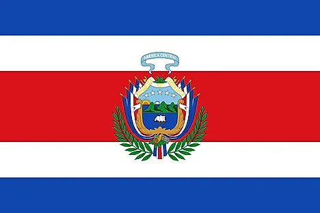 Flag of Costa Rica (1848 to 1906)