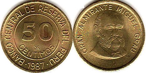  Peruvian inti 50 centimos Coin