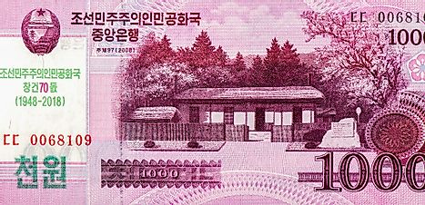 North Korean 1000 won Banknote