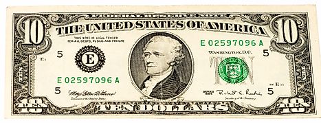 $10 USD Banknote