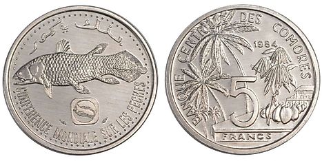 Comorian 5 franc Coin