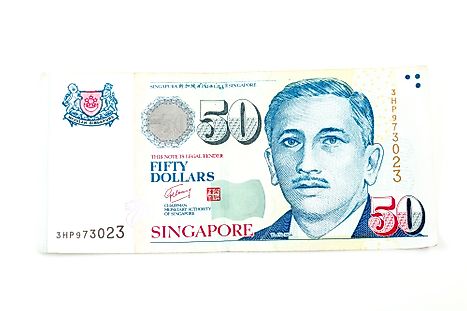 Singapore 50 dollar Banknote