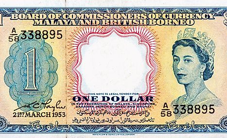 British Borneo and Malaya 1 dollar Banknote