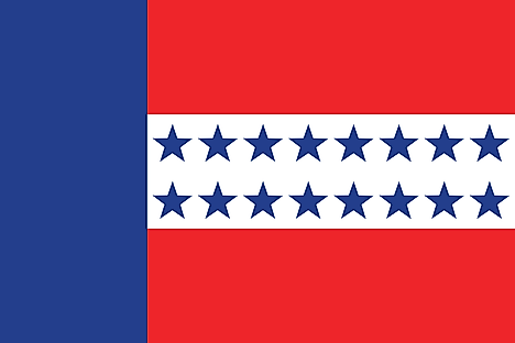 Unofficial flag of the Leeward Islands 