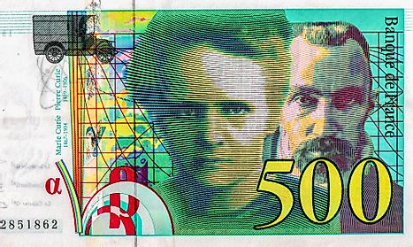 500 francs 1998 Banknotes.
