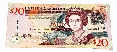 Eastern Caribbean 20 dollar Banknote