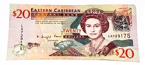 Eastern Caribbean 20 dollar Banknote