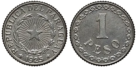 Paraguayan 1 peso Coin