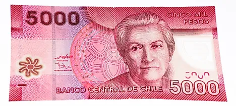 5000 Chilean pesos banknote