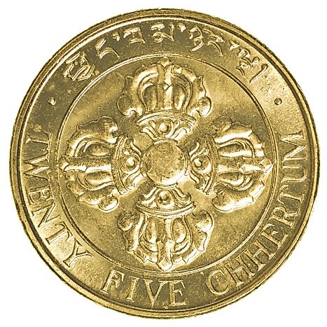25 Bhutanese chhertum coin
