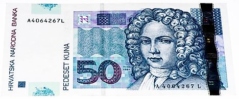 50 Croatian kunas banknote