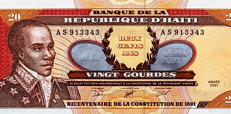 Haiti 20 Gourdes 2001 Banknotes