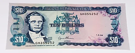 Jamaican 10 dollar Banknote