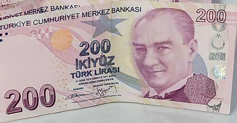 Turkish 200 lira Banknote