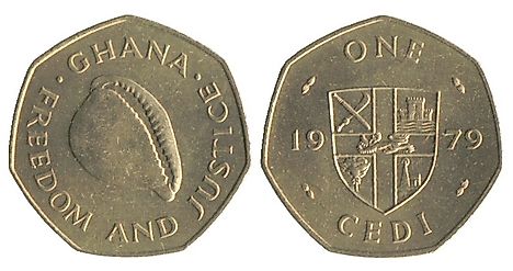 1 Ghanaian cedi Coin