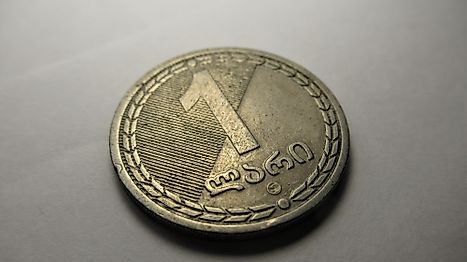 One Georgian lari coin