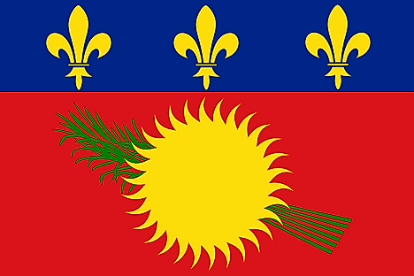 Locally used unofficial flag of Guadeloupe