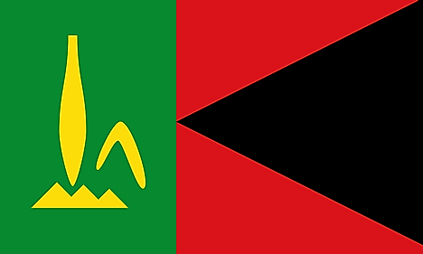 Flag of People's Provisional Government of Vanuatu led by Vanua'aku Pati