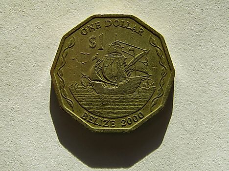 Obverse of Belize coin 1 dollar 2000