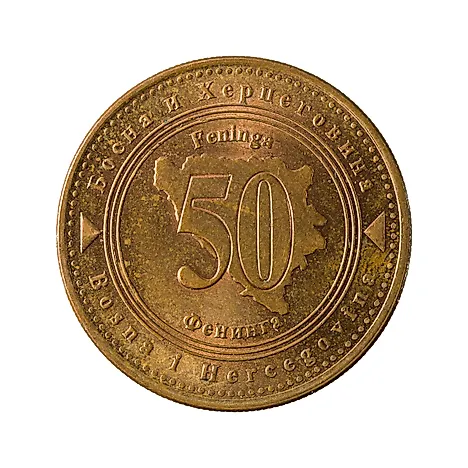 50 bosnia and herzegovina convertible fening coin (2007) obverse 