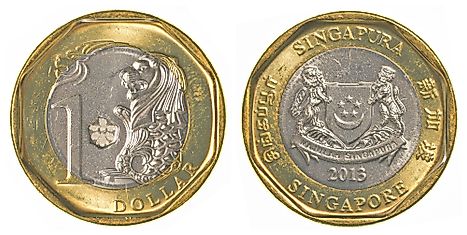 Singapore 1 dollar Coin