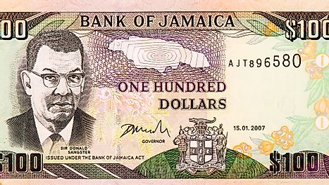 Jamaica 100 dollars 2003-2010 Banknotes