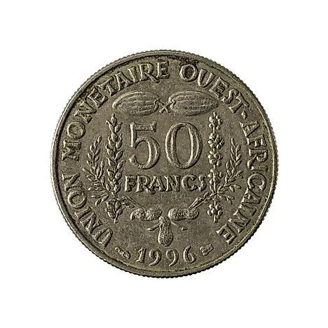 50 Central African CFA franc coin (1996) 