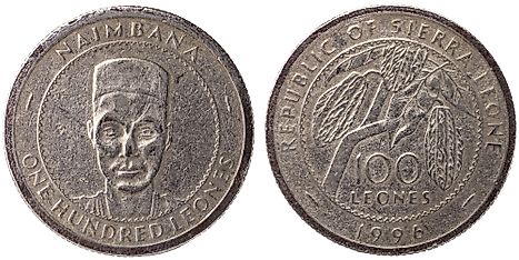 Sierra Leonean 100 leones Coin