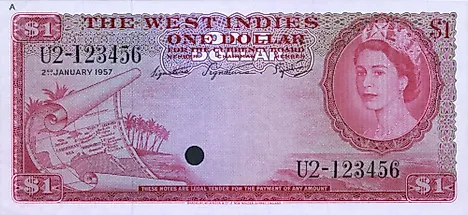 British West Indies 1 dollar Banknote