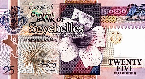 Seychellois 25 rupee Banknote