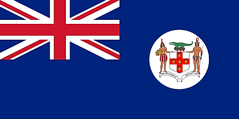 Flag of Jamaica between 1906 - April 8, 1957.