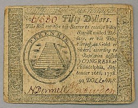 Continental Currency 50 dollars Banknote