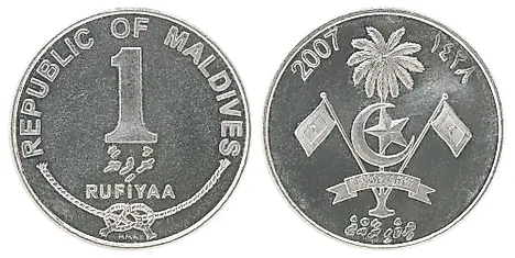 Maldivian 1 rufiyaa Coin