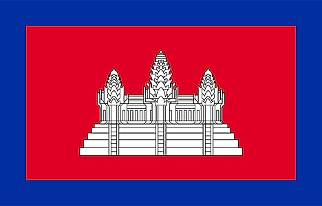 Flag of the Kingdom of Cambodia as a French protectorate (1863–1948)