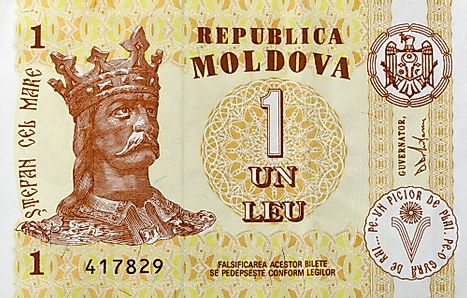 Moldovan 1 leu Banknote