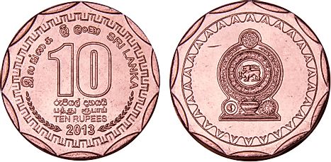 Sri Lankan 10 rupee Coin