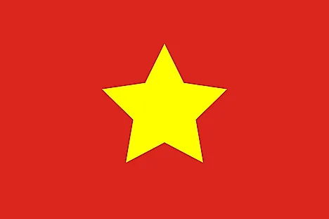 Large yellow star centered on red field