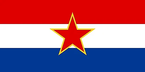 Flag of the Socialist Republic of Croatia (1945–1990)