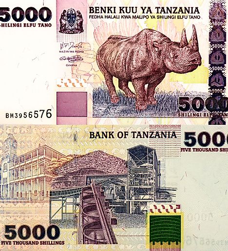 Tanzanian 5000 shilling Banknote