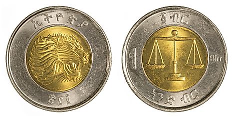 1 Ethiopian birr coin