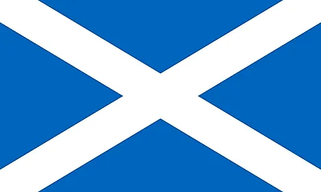 Azure a saltire Argent