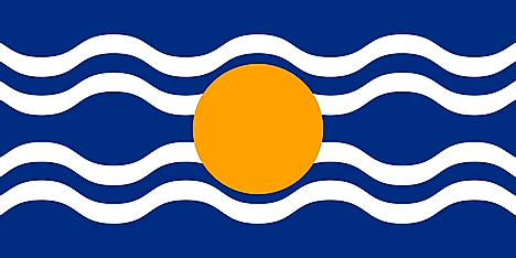 Federal flag of West Indies Federation was also used in Barbados when it was part of the federation. It is called the Sun and Seas Flag. Image credit: Stepshep/Wikimedia.org