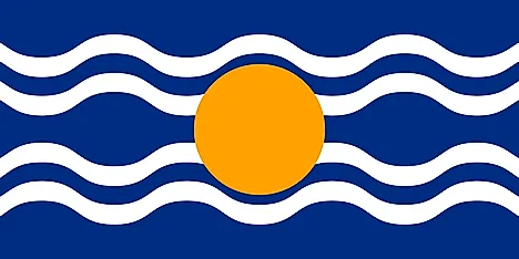 Federal flag of West Indies Federation was also used in Barbados when it was part of the federation. It is called the Sun and Seas Flag. Image credit: Stepshep/Wikimedia.org